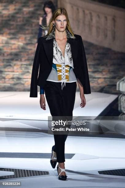 Atty Mitchell walks the runway during the Louis Vuitton Paris 